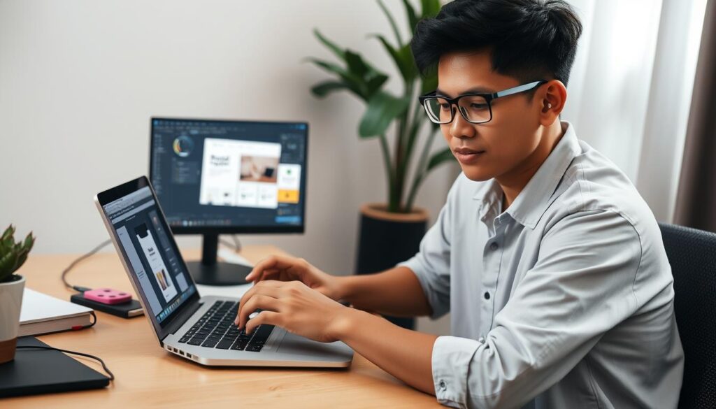 Pelajar mencipta dan menjual produk digital semasa cuti sekolah