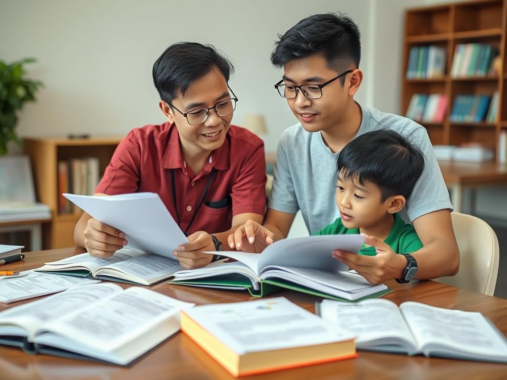 Pelajar menjadi tutor kepada pelajar lain semasa cuti sekolah