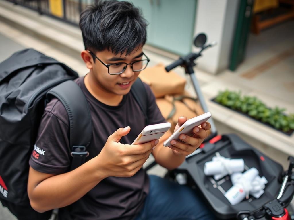 Pelajar menjana pendapatan melalui aplikasi ekonomi gig semasa cuti sekolah