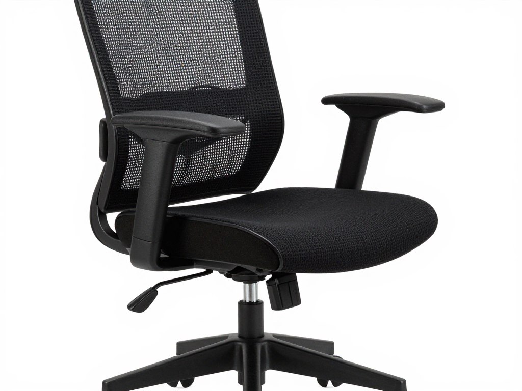 Kerusi ergonomik dengan sokongan lumbar yang boleh dilaras