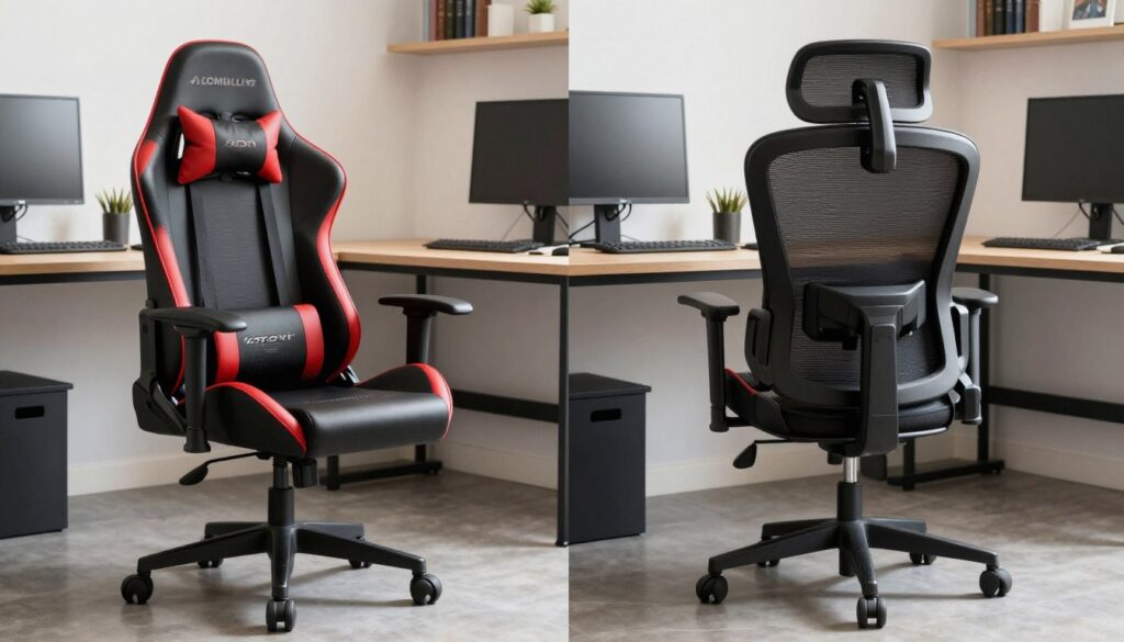 Perbandingan kerusi gaming vs kerusi ergonomik shopee untuk keselesaan duduk lama