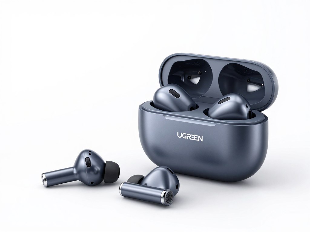 UGREEN HiTune S3 True Wireless Earbuds dengan kotak pengecasan